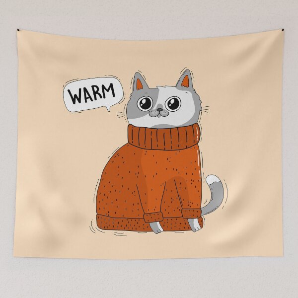 Item preview, Cat in a warm sweater designed and sold by DmitriM.