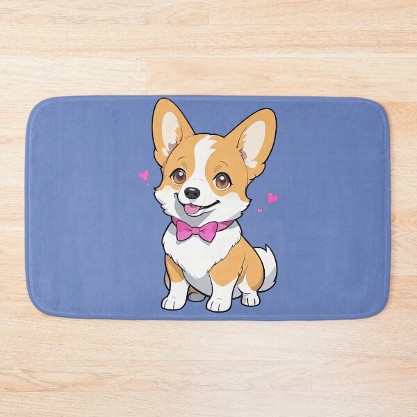 Item preview, Chibi Corgi Dog with pink ribbon designed and sold by Bilisik.