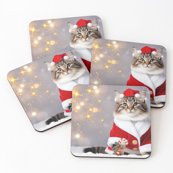 Item preview, Festive Cat in the Spirit of Christmas: Magic and Merriment designed and sold by Cris888.