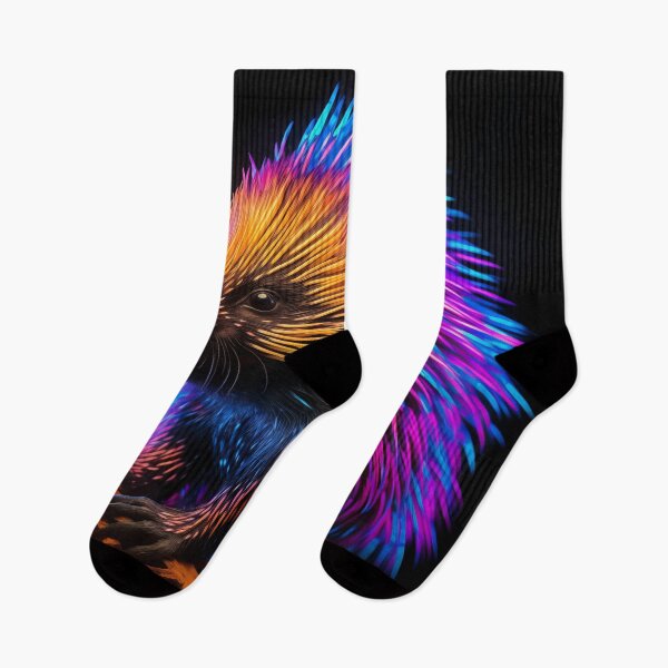 Item preview, Blacklight Style Trippy Porcupine On A Branch designed and sold by Matt's Artificial Nature.