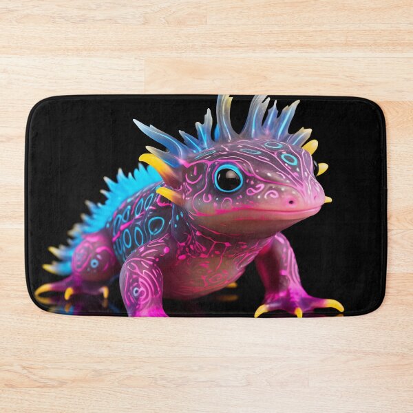 Item preview, Blacklight Style Rave Axolotl  designed and sold by Matt's Artificial Nature.