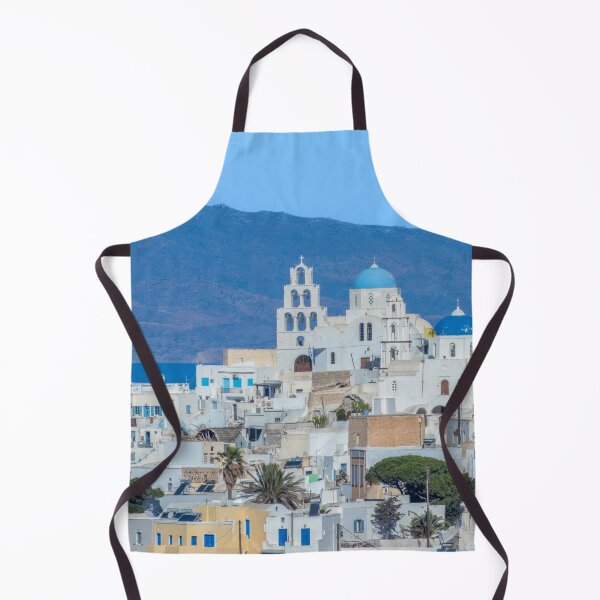 Item preview, Church Bell Tower and Town of Fira, Santorini, Greece designed and sold by SafariByMarisa.