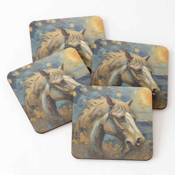 Item preview, Horse van Gogh style  designed and sold by Ahmedhazem12.