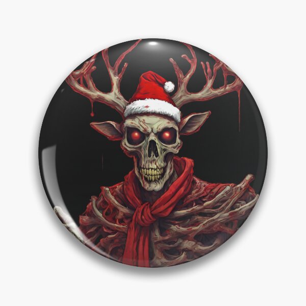 Item preview, A Macabre Terrifying Zombie Reindeer Santa Claus designed and sold by N0VEEN.