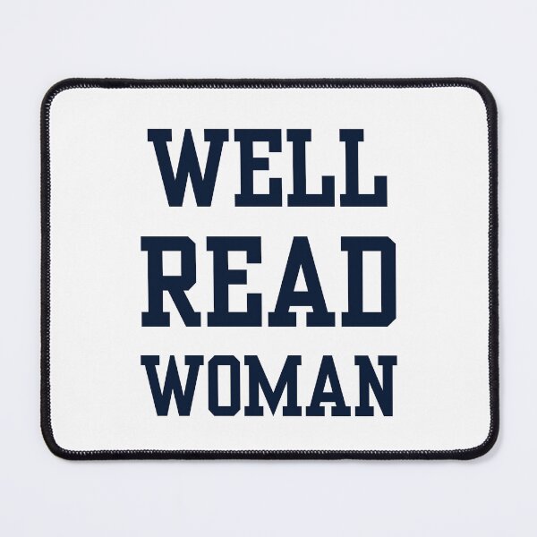 Item preview, Well Read Woman navy designed and sold by slicksquid.