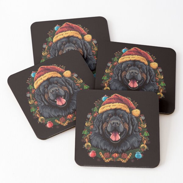 Item preview, Christmas Tibetan Mastiff designed and sold by creativellashop.