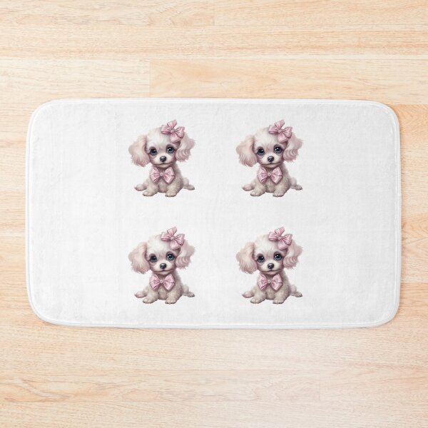 Item preview, Cute Poodle With Pink Bows designed and sold by TheAnimalZ00.