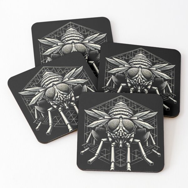 Item preview, "Winter's Sardonic Bug: Dystopian Geometric Reverie" designed and sold by ByDigitalDream.