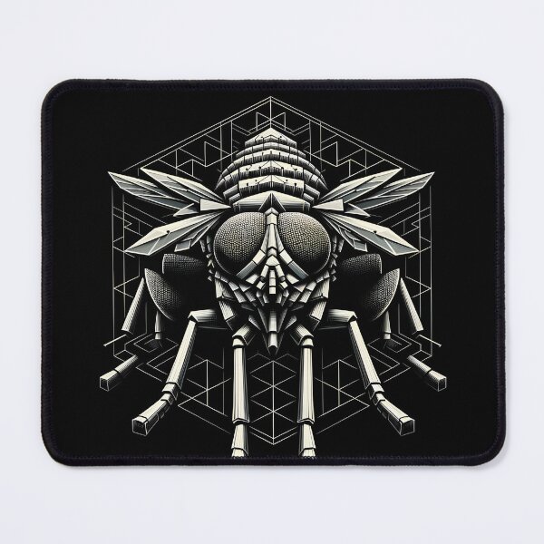 Item preview, "Winter's Sardonic Bug: Dystopian Geometric Reverie" designed and sold by ByDigitalDream.