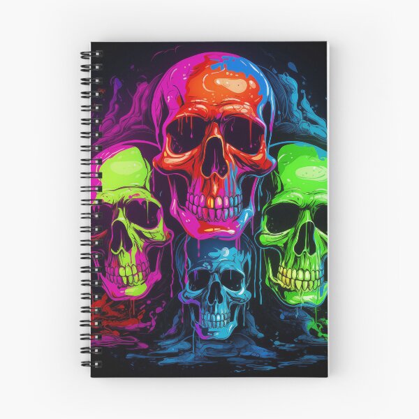 Item preview, Blacklight Style Quartet of Neon Skulls designed and sold by Matt's Artificial Nature.