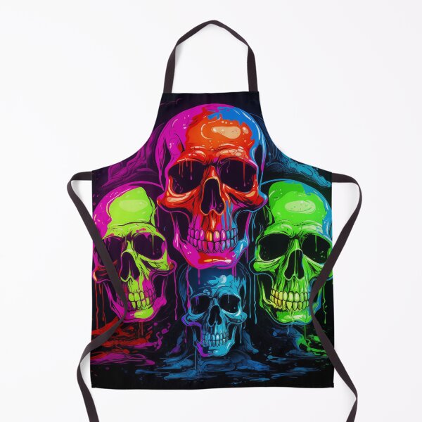 Item preview, Blacklight Style Quartet of Neon Skulls designed and sold by Matt's Artificial Nature.