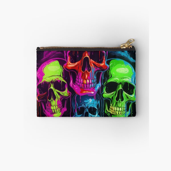 Item preview, Blacklight Style Quartet of Neon Skulls designed and sold by Matt's Artificial Nature.