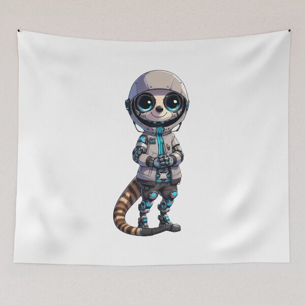 Item preview, Cute Cyberpunk Robot Meerkat! designed and sold by kukamatsu.