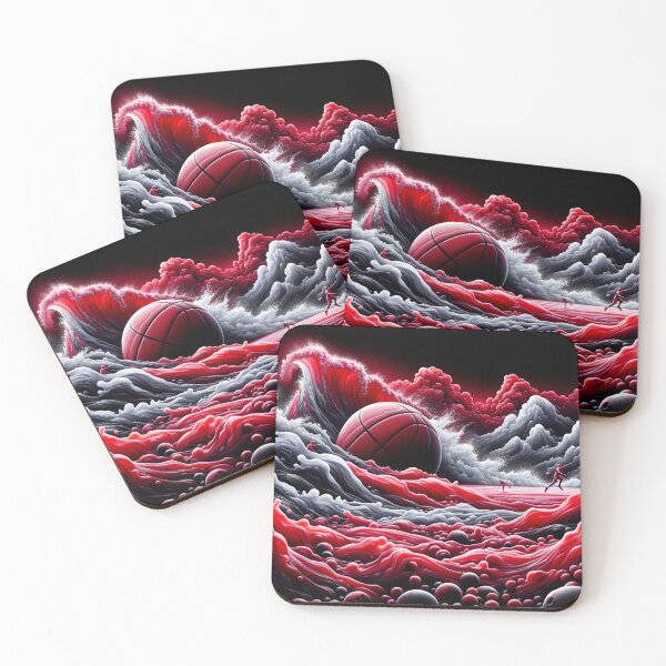 Item preview, "Baroque Waves: Liquid Ruby Serenity Sports" designed and sold by ByDigitalDream.