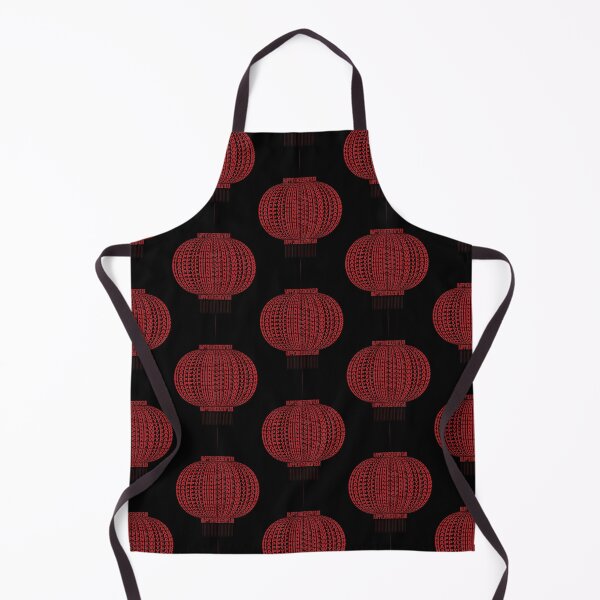 Item preview, Dark Red Happy Chinese New Year Lantern text designed and sold by hockeng.