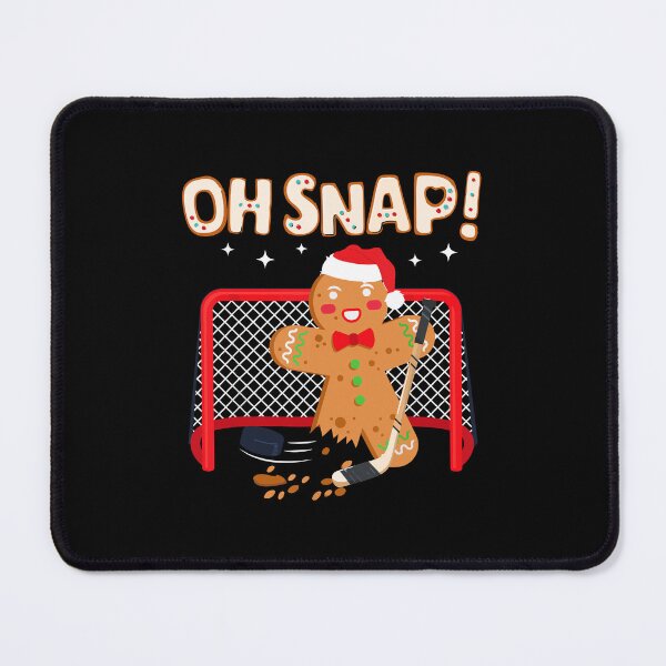 Item preview, Hockey Goalie Funny Christmas Gingerbread Man Oh Snap Cookie  designed and sold by jaggyboy.