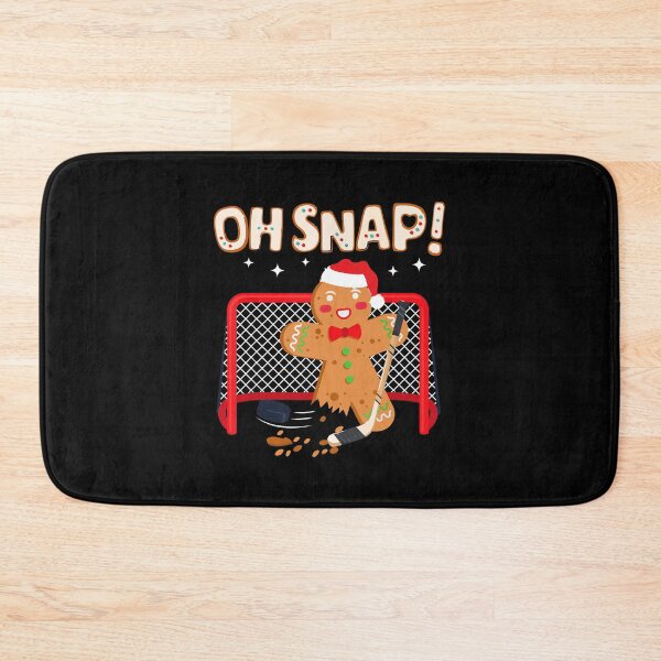 Item preview, Hockey Goalie Funny Christmas Gingerbread Man Oh Snap Cookie  designed and sold by jaggyboy.