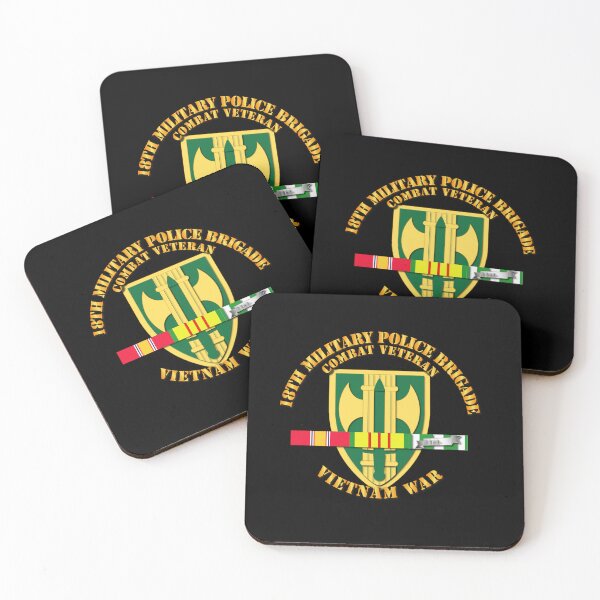 Artikelvorschau, Armee – 18. MP Bde – Vietnamkrieg mit SVC-Bändern entworfen und verkauft von Military Insignia Products.