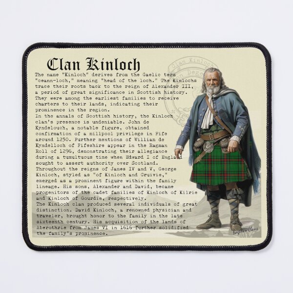 Item preview, Clan Kinloch Scottish History designed and sold by BagTown Clans.