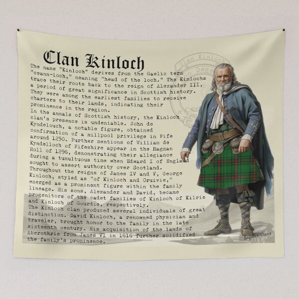 Item preview, Clan Kinloch Scottish History  designed and sold by BagTown Clans.