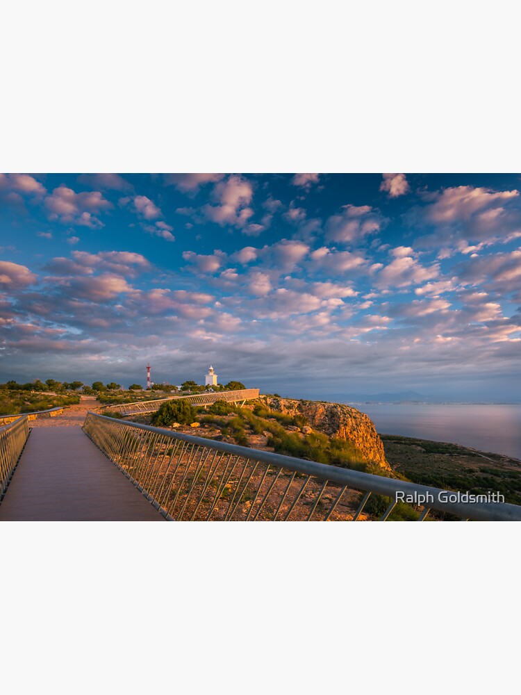 Faro del Cabo de Santa Pola - Golden Hour by RalphGoldsmith