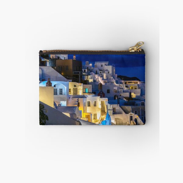 Item preview, Lights at Night in Oia, Santorini, Greece designed and sold by SafariByMarisa.