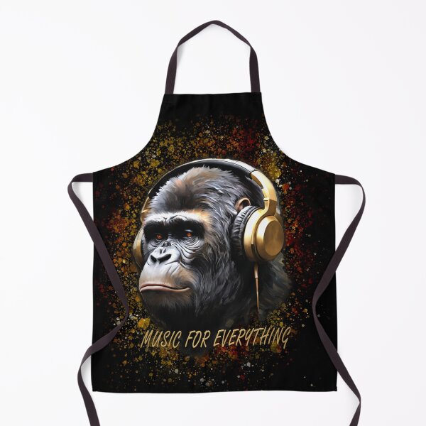 Item preview, Gorilla And Music, MUSIC FOR EVERYTHING designed and sold by CrisMor-Art.