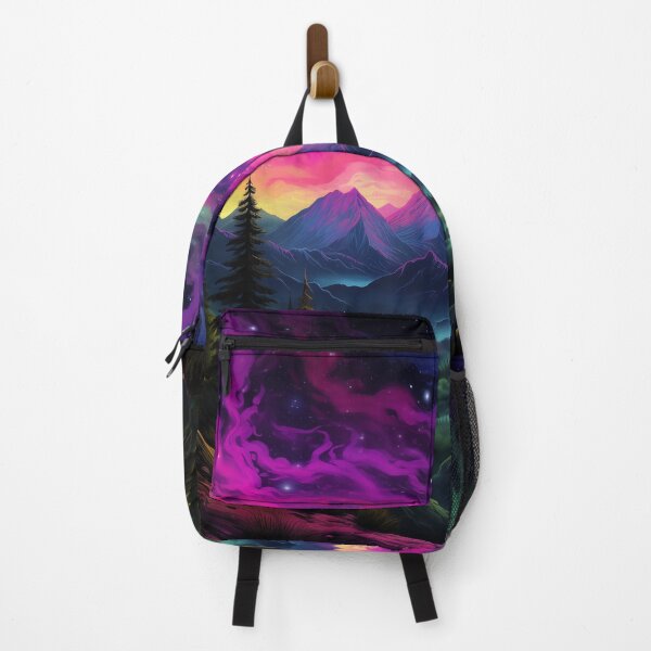 Item preview, Blacklight Style Bioluminescent Mountains and Heavens designed and sold by Matt's Artificial Nature.