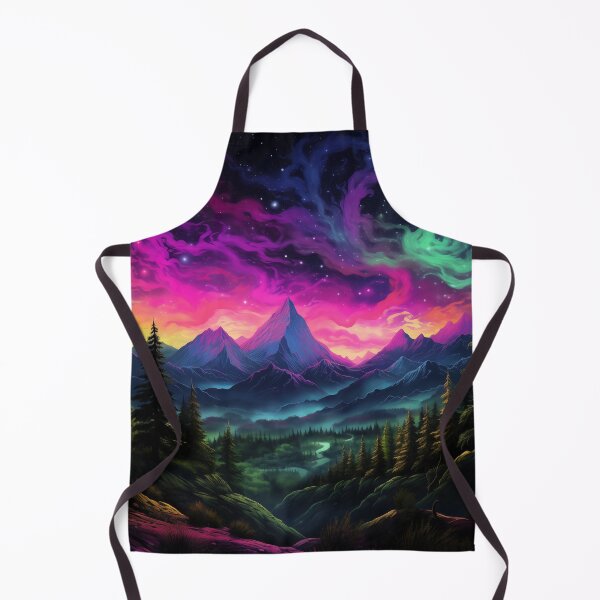 Item preview, Blacklight Style Bioluminescent Mountains and Heavens designed and sold by Matt's Artificial Nature.