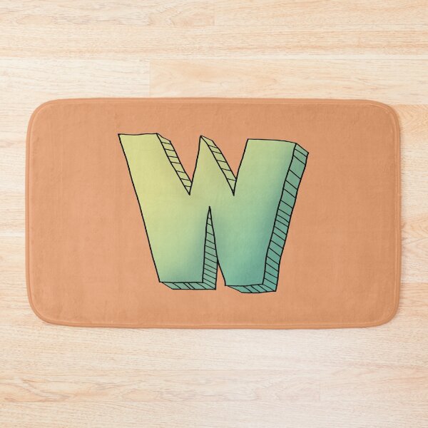 Item preview, Whimsical W: A Dance in Green and Yellow designed and sold by EnjoYarty.