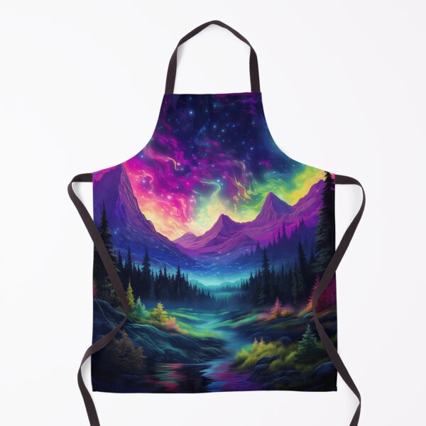 Item preview, Blacklight Style Mountain and Valley with Mystical Skies designed and sold by Matt's Artificial Nature.