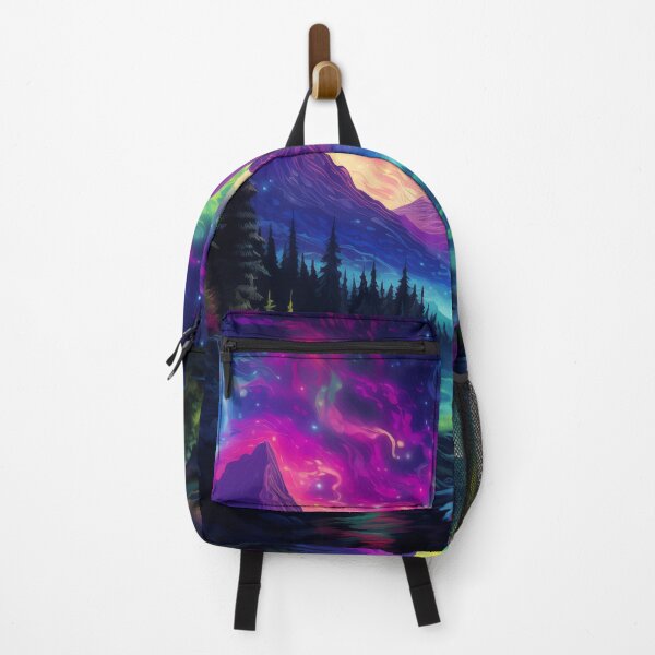 Item preview, Blacklight Style Mountain and Valley with Mystical Skies designed and sold by Matt's Artificial Nature.