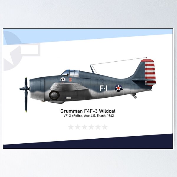 F4F3 Wildcat Thach Poster