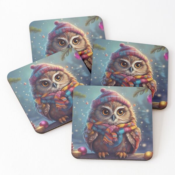 Item preview,  Cute Christmas Owl Delight for Holiday Decor designed and sold by T-shirtMill.