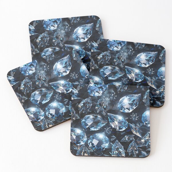 Item preview, Pattern of shiny diamonds designed and sold by AI-Only Creations.