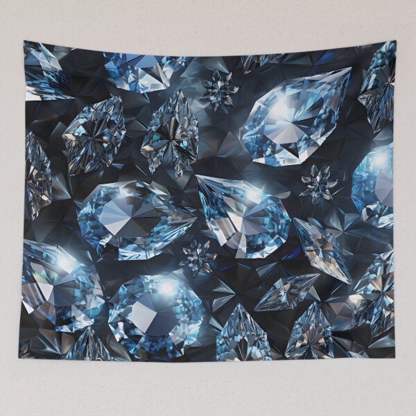 Item preview, Pattern of shiny diamonds designed and sold by AI-Only Creations.