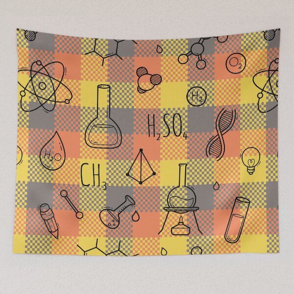 Item preview, Science Plaid Seamless Pattern designed and sold by OrangeMG.