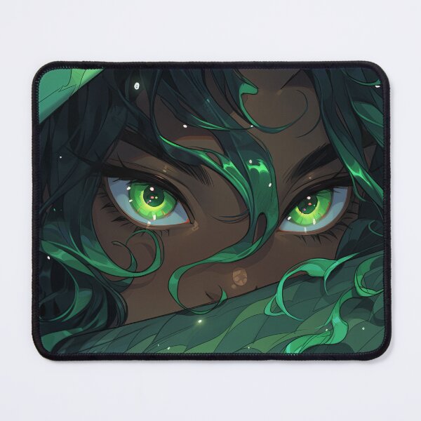 Item preview, Mystical Aquatic Emerald Eyes Anime Girl designed and sold by bubblegoth.