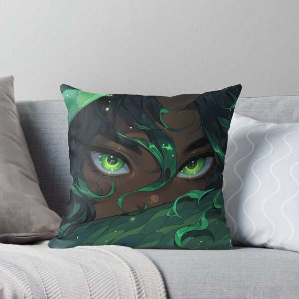 Item preview, Mystical Aquatic Emerald Eyes Anime Girl designed and sold by bubblegoth.