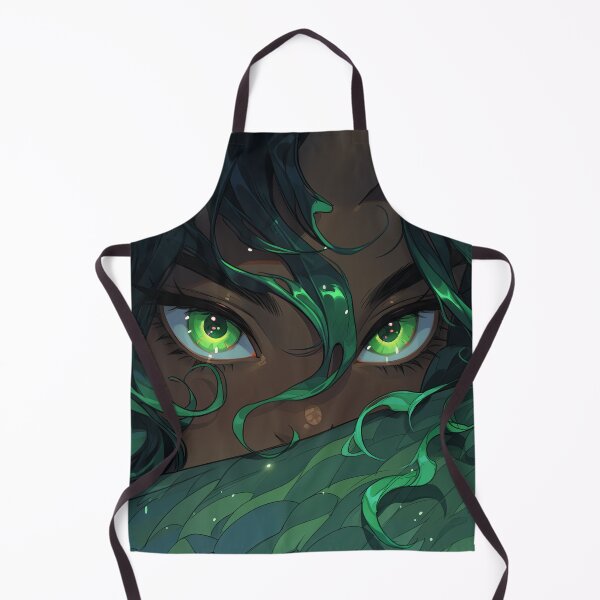 Item preview, Mystical Aquatic Emerald Eyes Anime Girl designed and sold by bubblegoth.