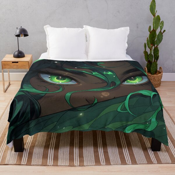 Item preview, Mystical Aquatic Emerald Eyes Anime Girl designed and sold by bubblegoth.