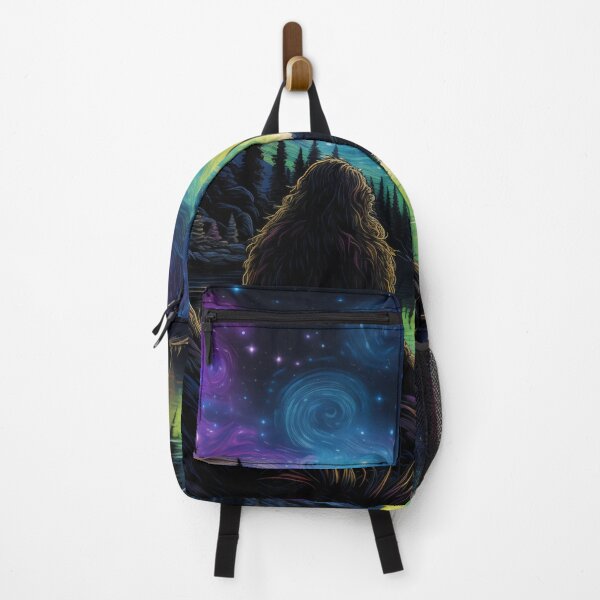 Item preview, Blacklight Style Sasquatch Watching The Night Sky designed and sold by Matt's Artificial Nature.