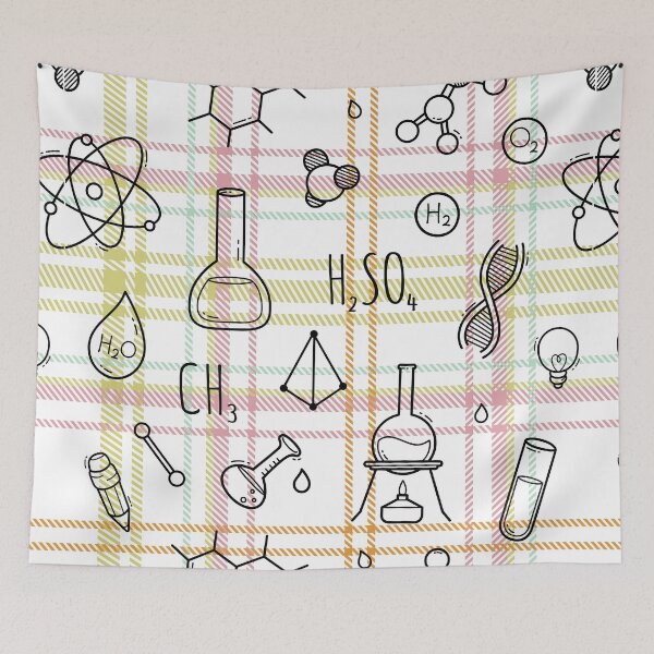 Item preview, Science Plaid Seamless Pattern designed and sold by OrangeMG.