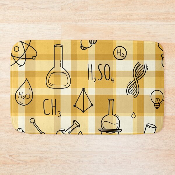 Item preview, Science icons Plaid Seamless Pattern designed and sold by OrangeMG.
