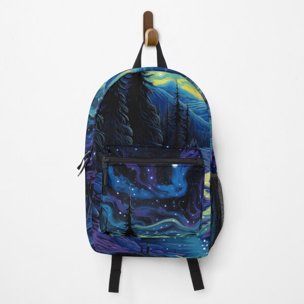 Item preview, Blacklight Style Mountain Valley At Night designed and sold by Matt's Artificial Nature.