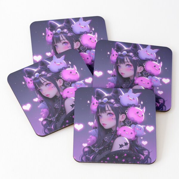 Item preview, Dark Fantasy Cute Monsters and Anime Girl designed and sold by bubblegoth.