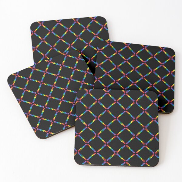 Item preview, Diamond Meeple Rainbow Tabletop Pride Parte trasera negra designed and sold by JEL-Designs.