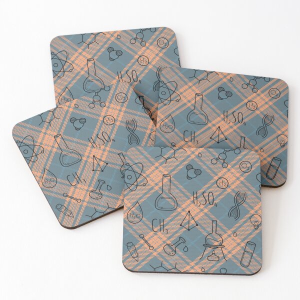 Item preview, Science icons Plaid Seamless Pattern designed and sold by OrangeMG.