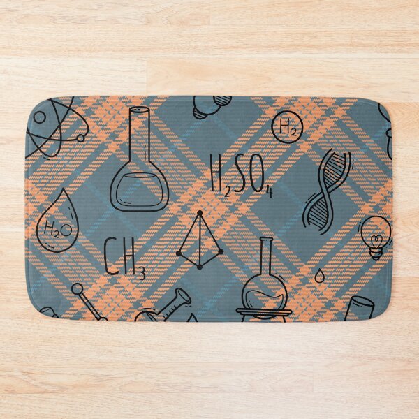 Item preview, Science icons Plaid Seamless Pattern designed and sold by OrangeMG.
