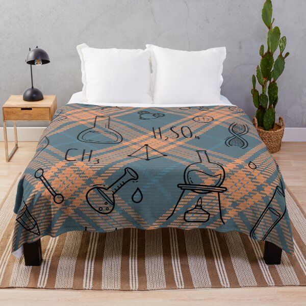 Item preview, Science icons Plaid Seamless Pattern designed and sold by OrangeMG.